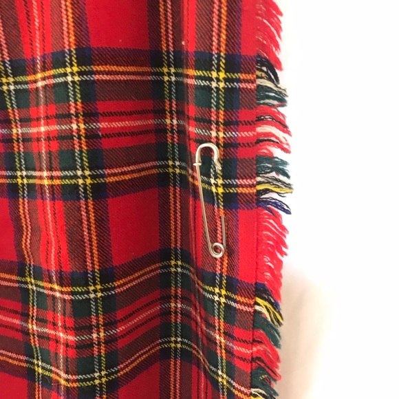 Vintage Real Scottish Plaid Maxi Skirt - Picture 4 of 7
